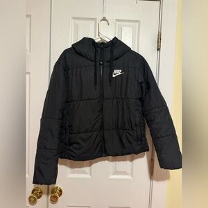 Reversible Nike Black Puffer Jacket with Hood